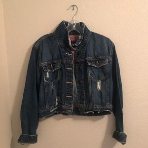 Rue21 XL Distressed Denim Jacket
